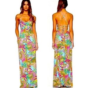 Trina Turk Coral Reef Maxi Dress